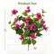 Bougainvillea Artificial Flowers, 2 Pcs Red Fake Flower Bouquets with Long Stems, Silk Faux Bougainvillea for DIY Wedding Arrangements, Party Centerpieces & Home Decor